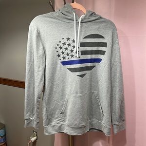 Thin blue line hoodie